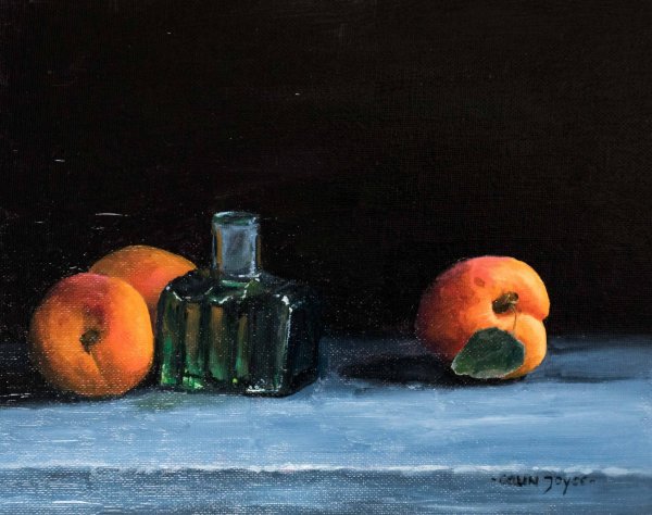Ink bottle and Apricots